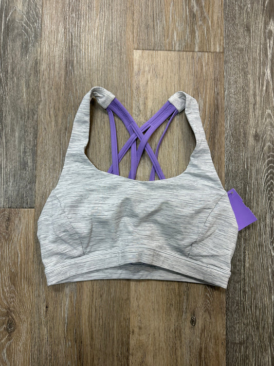 Athletic Bra By Lululemon In Striped Pattern, Size: 4