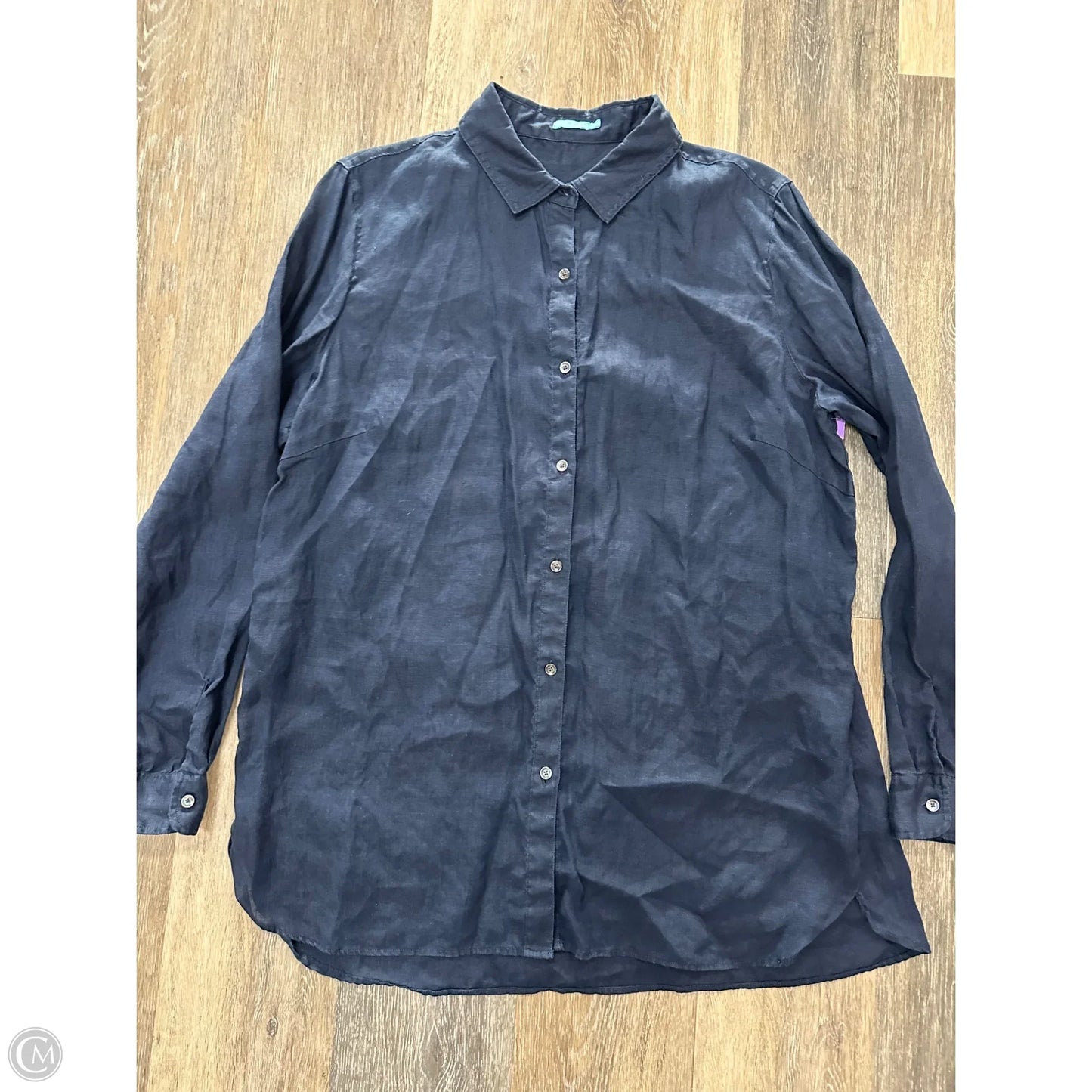 Blouse Long Sleeve By J Mclaughlin In Navy, Size: Xl
