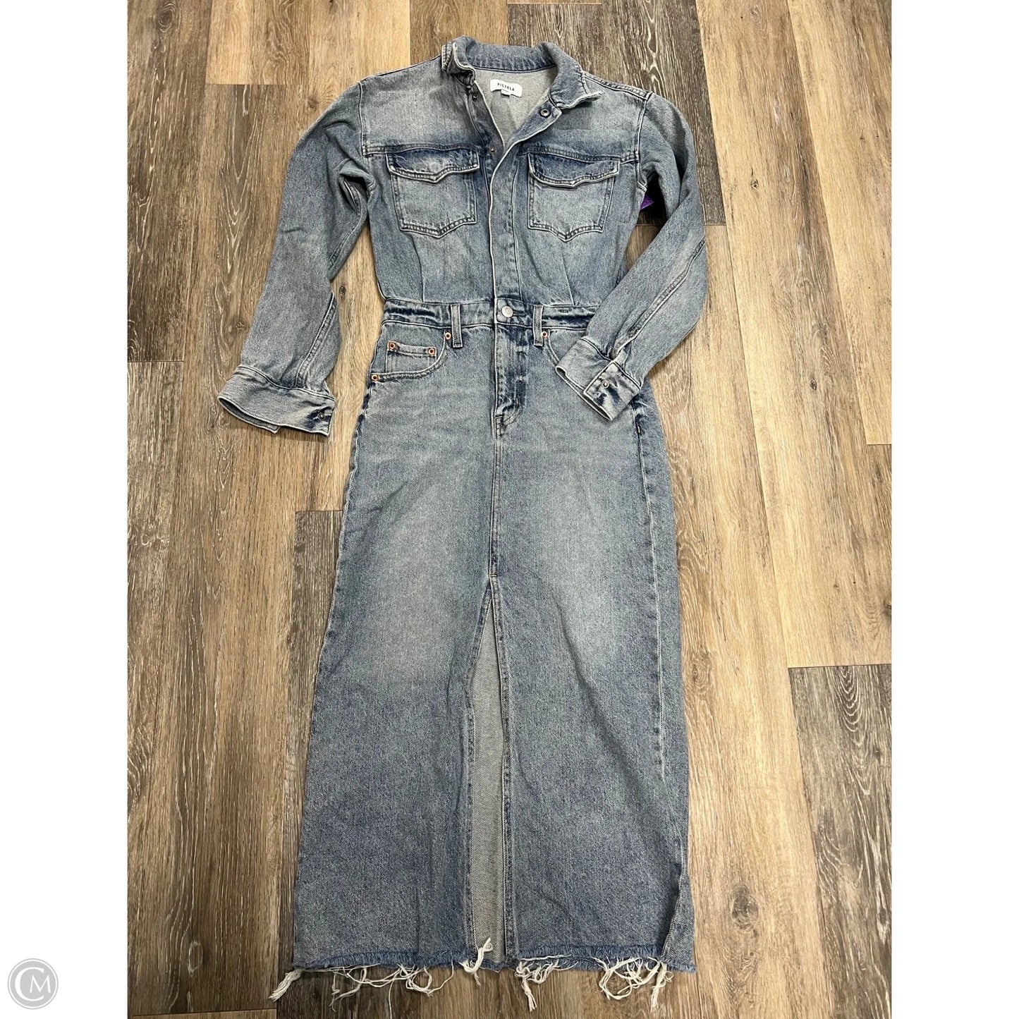 -Dress Casual Maxi By Pistola In Blue Denim, Size: Xs