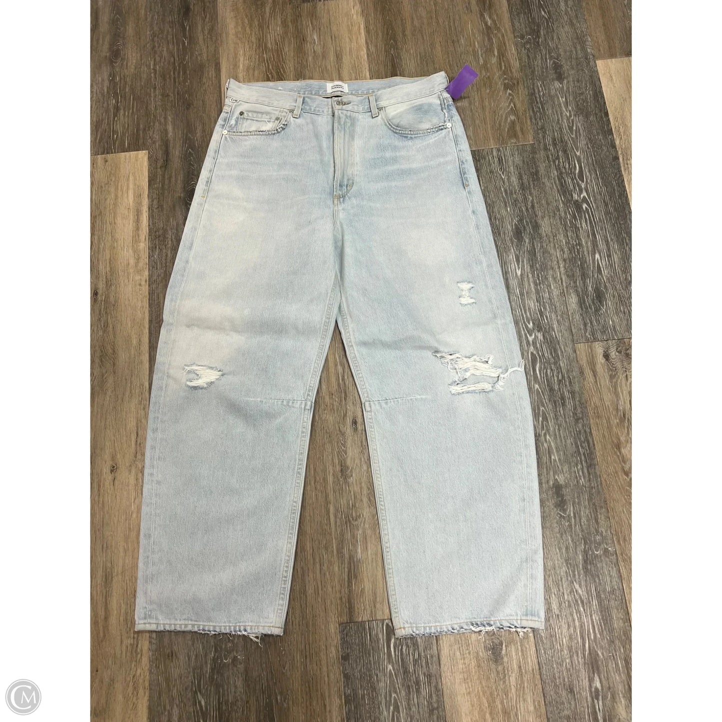 Jeans Wide Leg By Citizens Of Humanity In Blue Denim, Size: 12/31