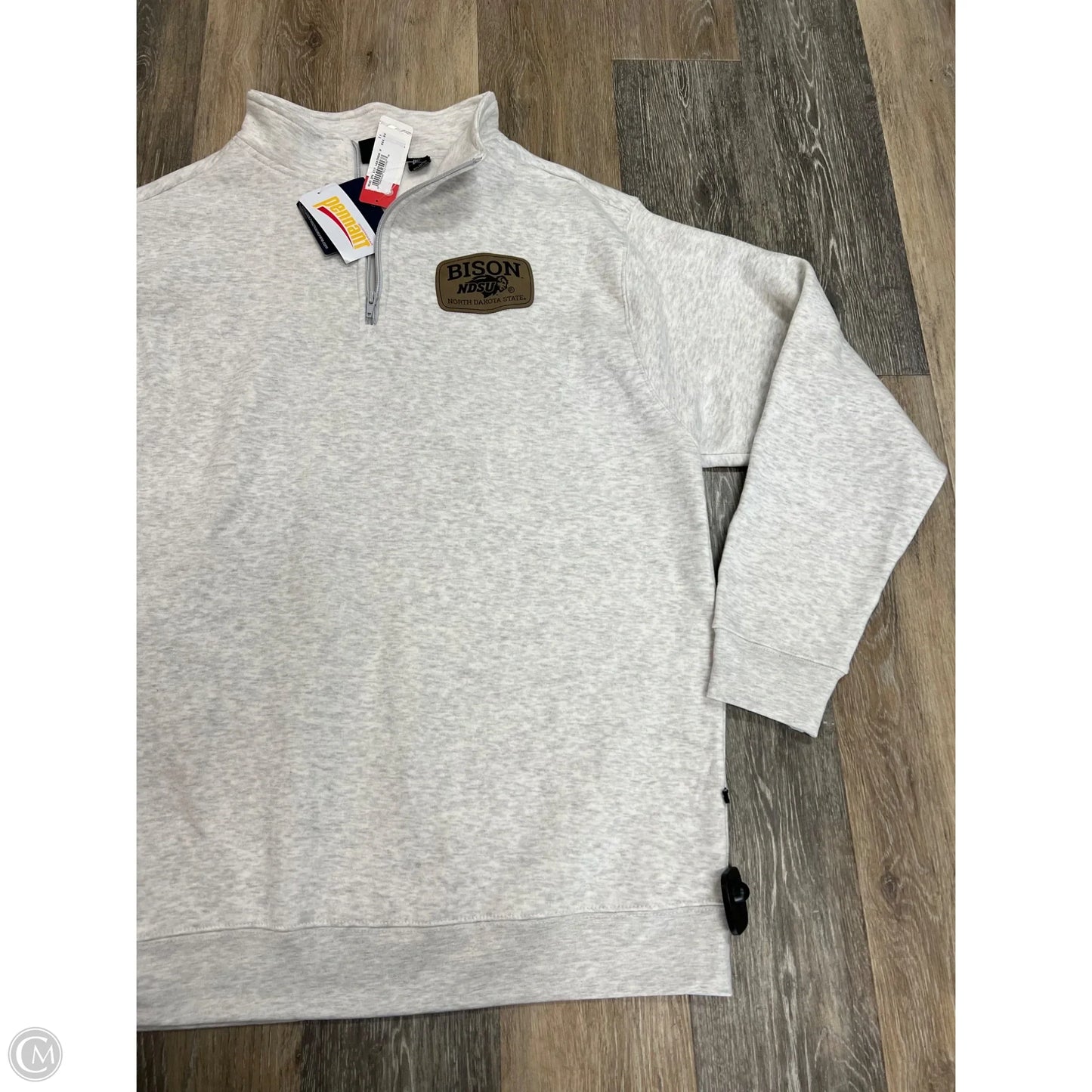 Athletic Sweatshirt Collar By Pennant In Grey, Size: 3x