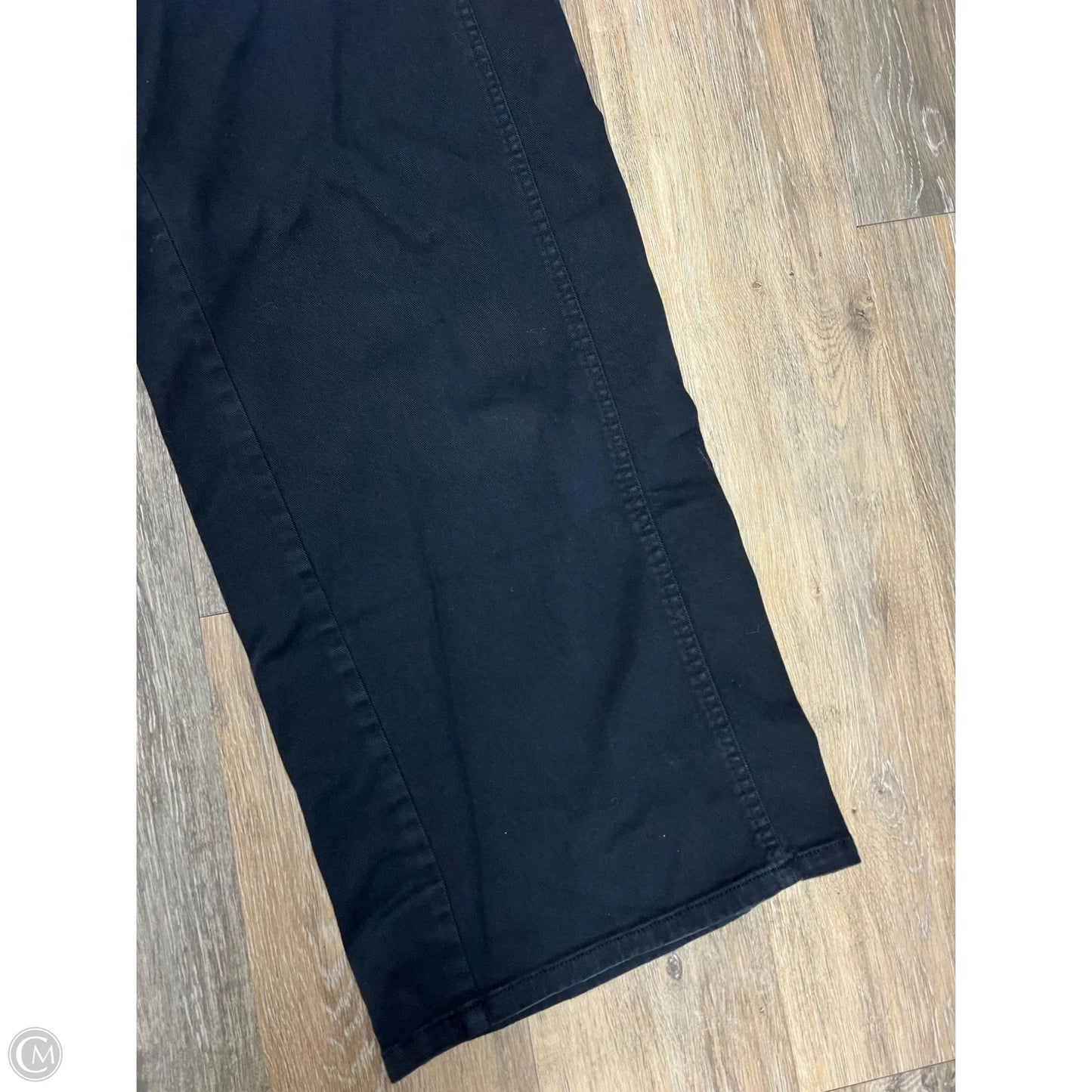 Pants Wide Leg By Pilcro In Black Denim, Size: M