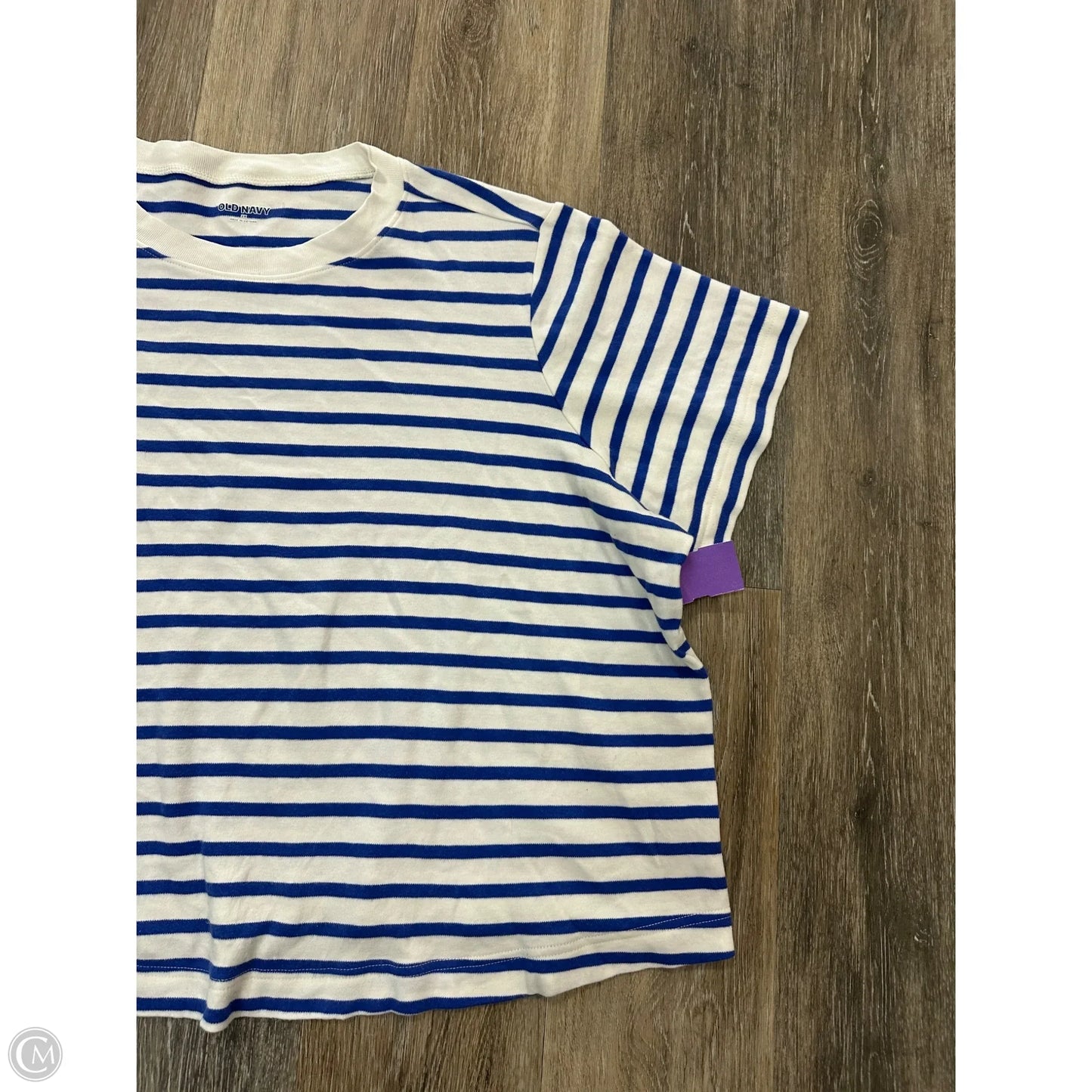 Top Short Sleeve By Old Navy In Striped Pattern, Size: 2x
