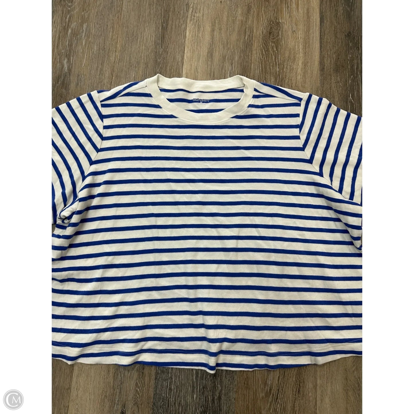 Top Short Sleeve By Old Navy In Striped Pattern, Size: 2x