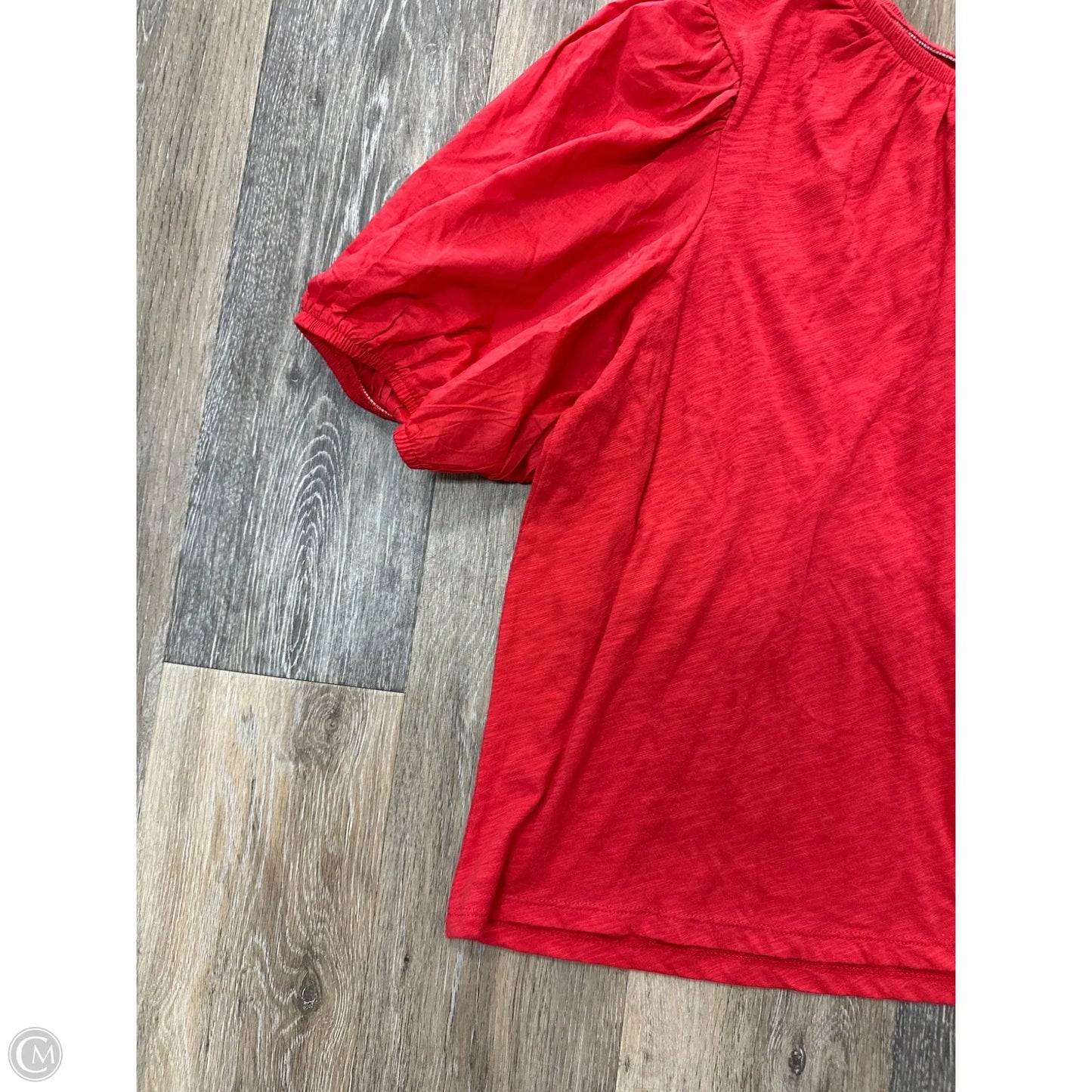 Blouse Short Sleeve By Old Navy In Red, Size: Xxl