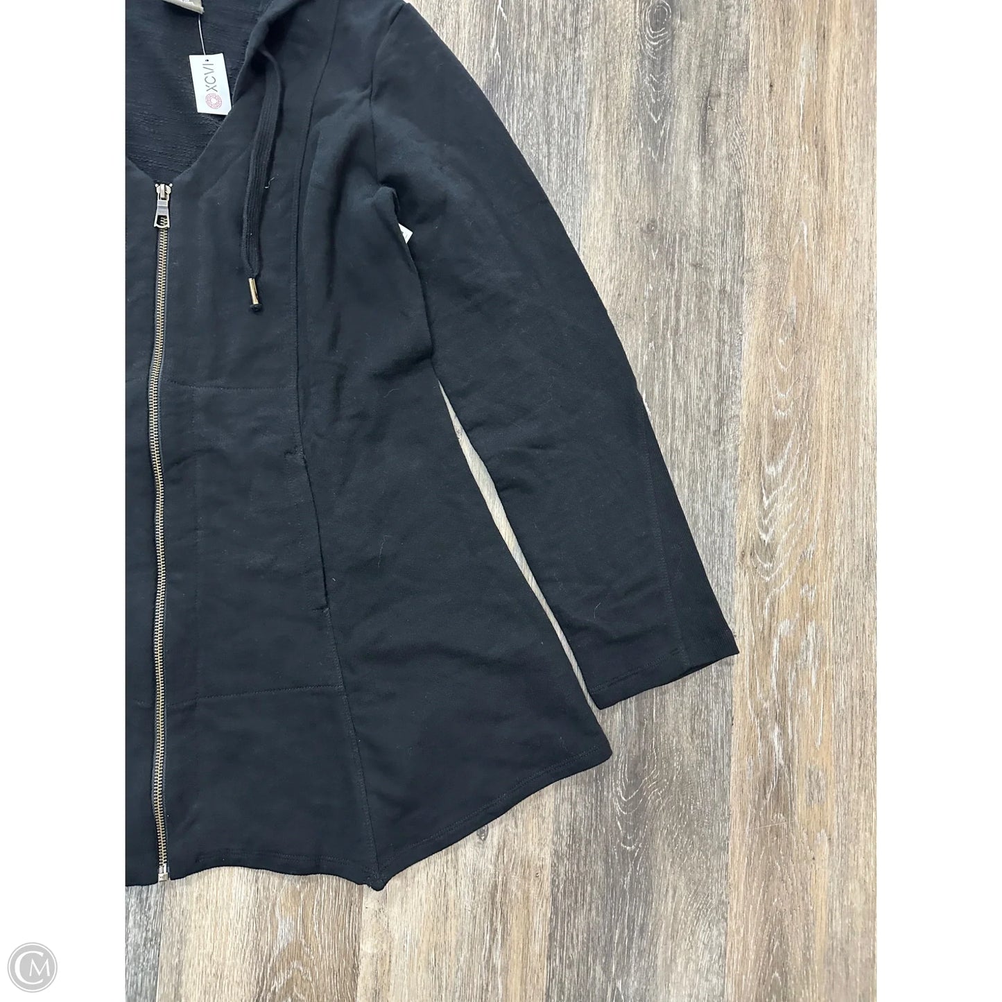 Sweatshirt Hoodie By Xcvi In Black, Size: L
