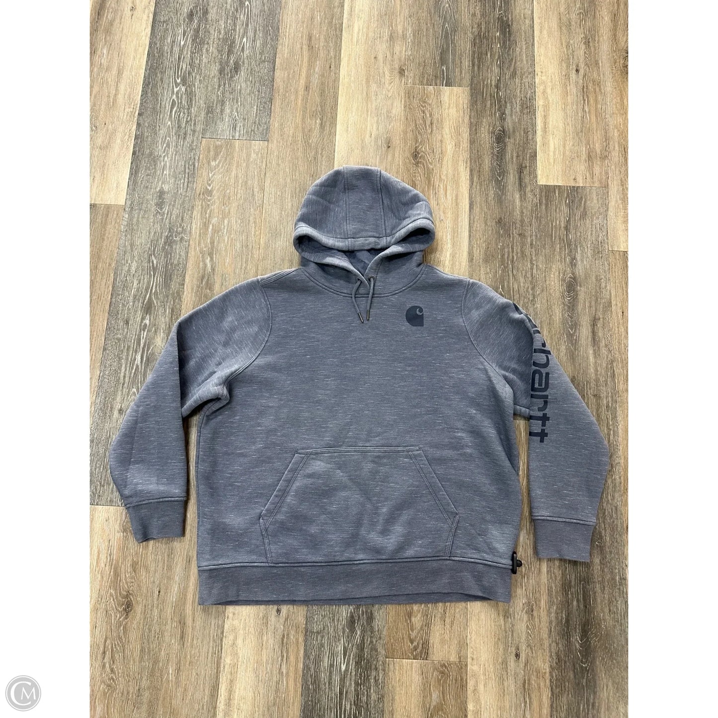 Athletic Sweatshirt Hoodie By Carhartt In Blue, Size: Xxl