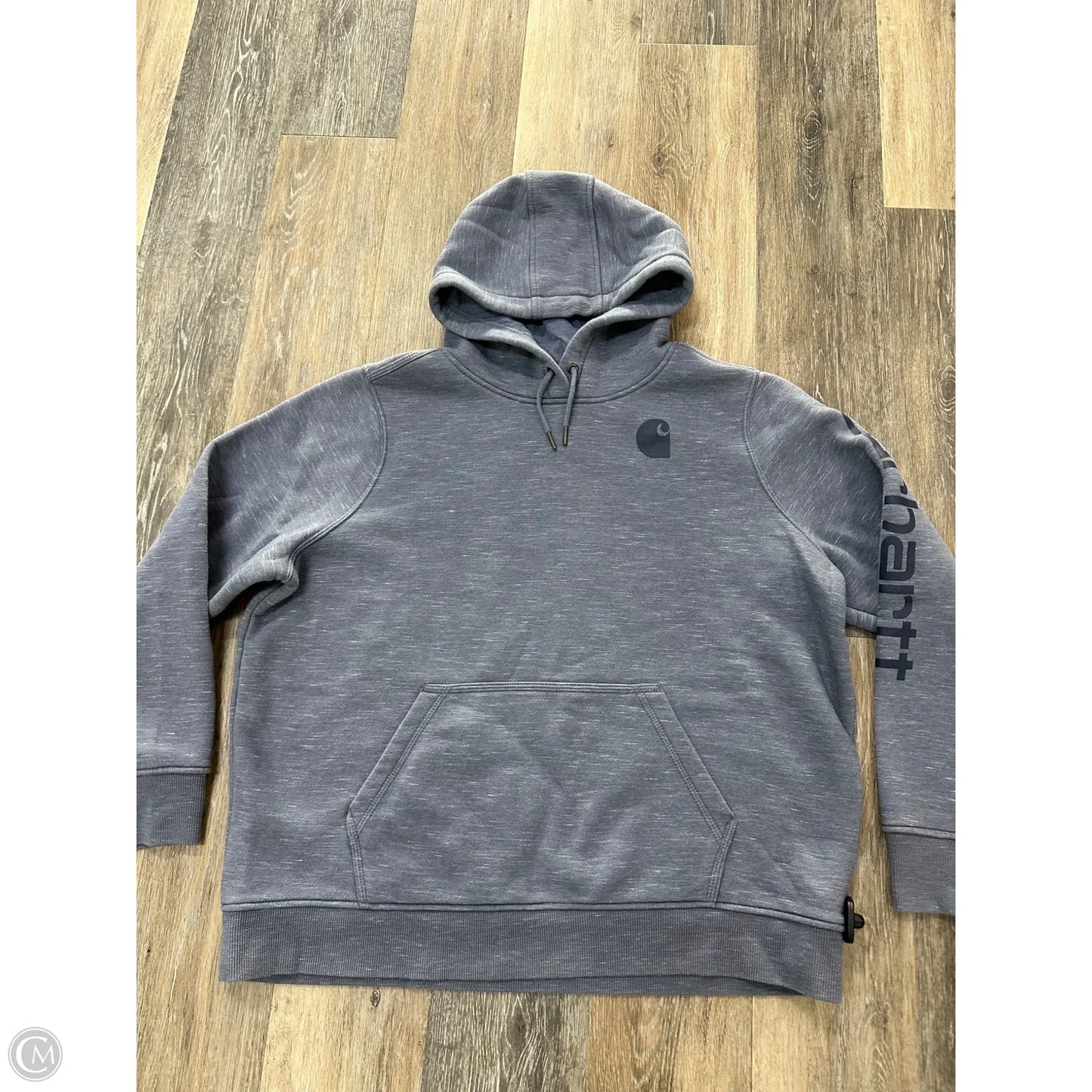 Athletic Sweatshirt Hoodie By Carhartt In Blue, Size: Xxl