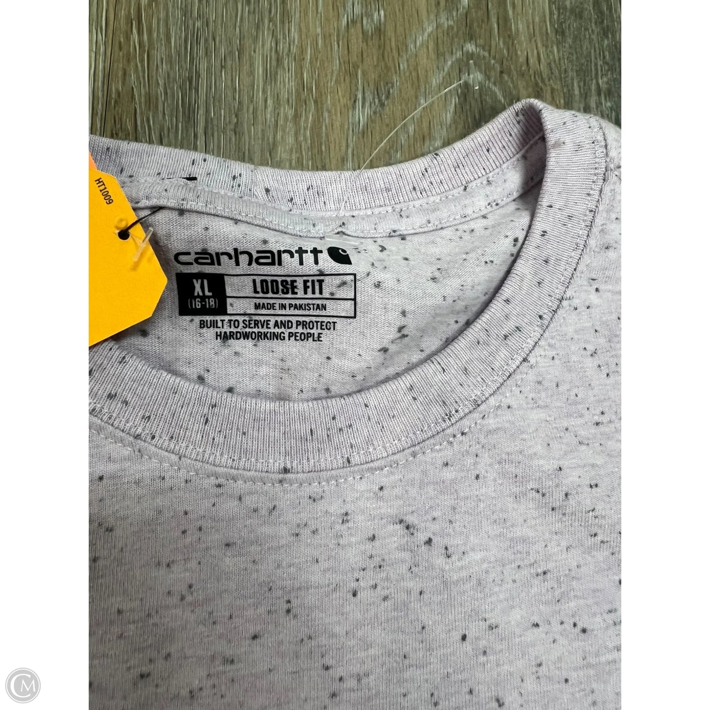 Top Short Sleeve By Carhartt In Purple, Size: Xl