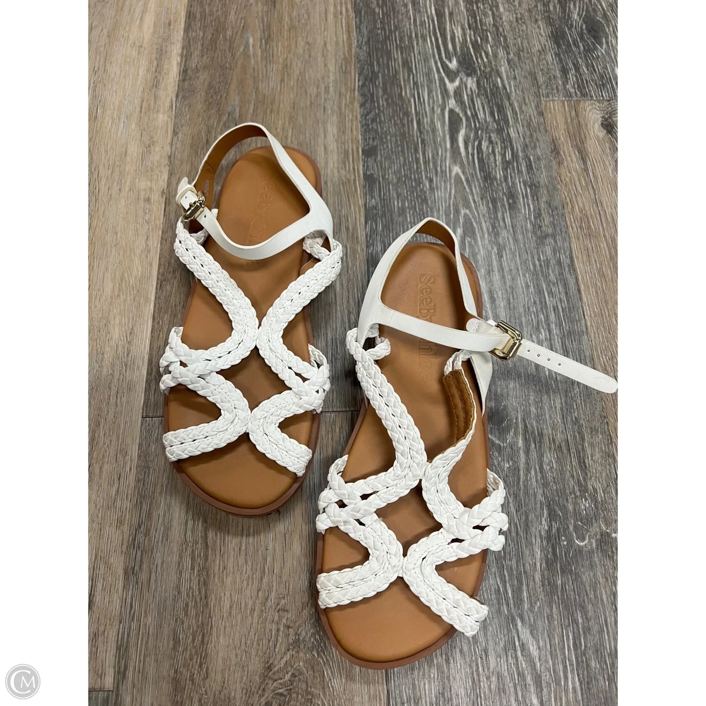 Sandals Designer By See By Chloe In White, Size: 8/38