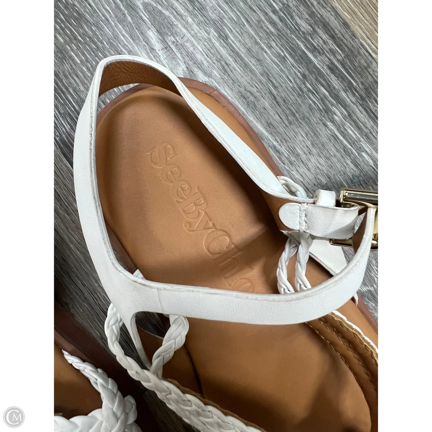 Sandals Designer By See By Chloe In White, Size: 8/38