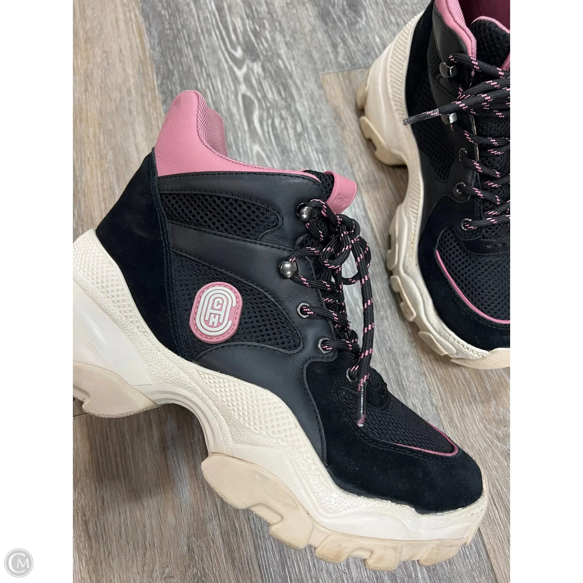 Boots Designer By Coach In Black, Size: 8.5