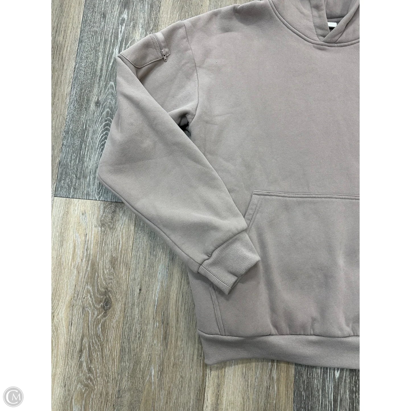 Athletic Sweatshirt Hoodie By Comfrt In Tan, Size: S