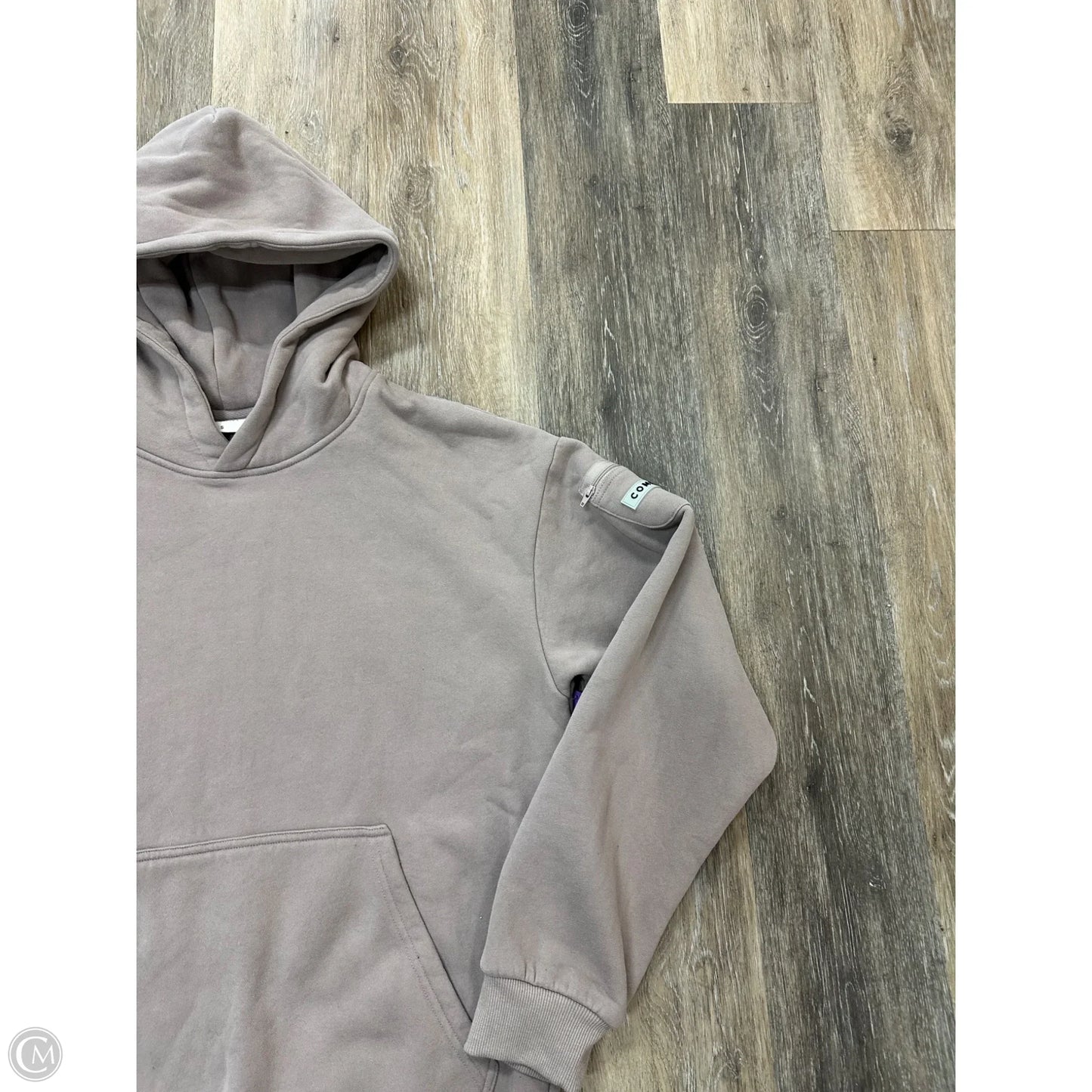 Athletic Sweatshirt Hoodie By Comfrt In Tan, Size: S
