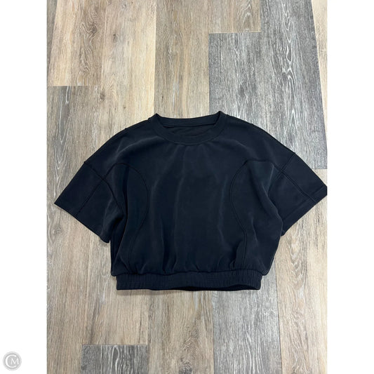 Athletic Top Short Sleeve By Lululemon In Grey, Size: 6