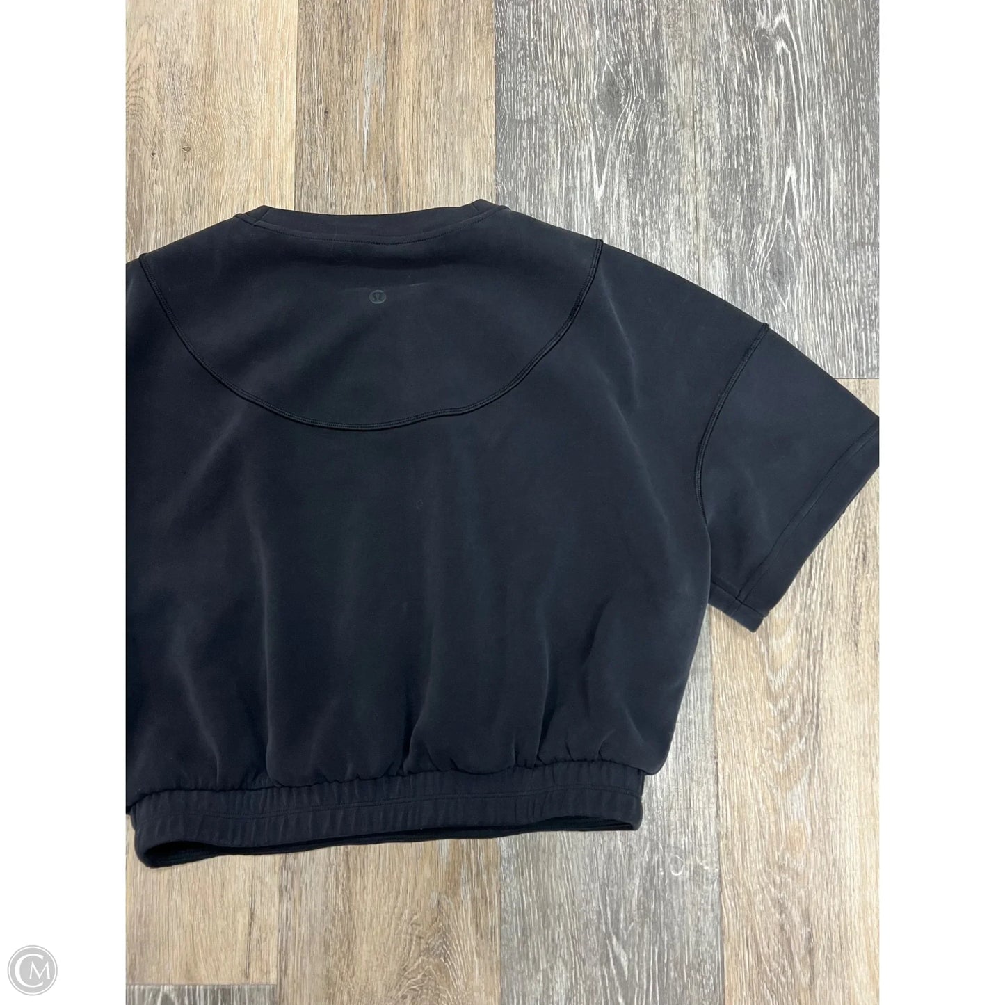 Athletic Top Short Sleeve By Lululemon In Grey, Size: 6