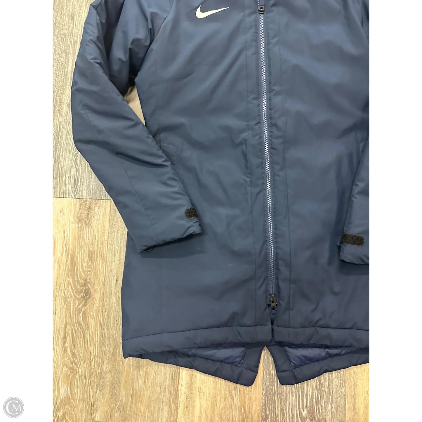 Coat Parka By Nike Apparel In Blue, Size: S