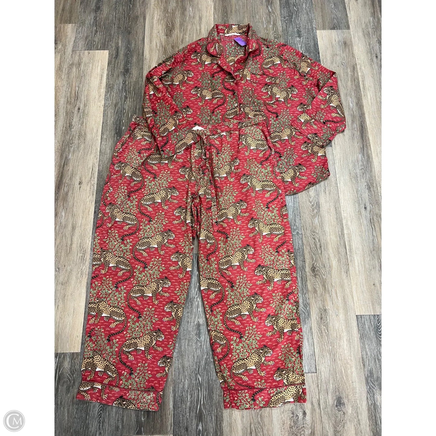 Pajamas 2pc By Printfresh In Red, Size: 3x