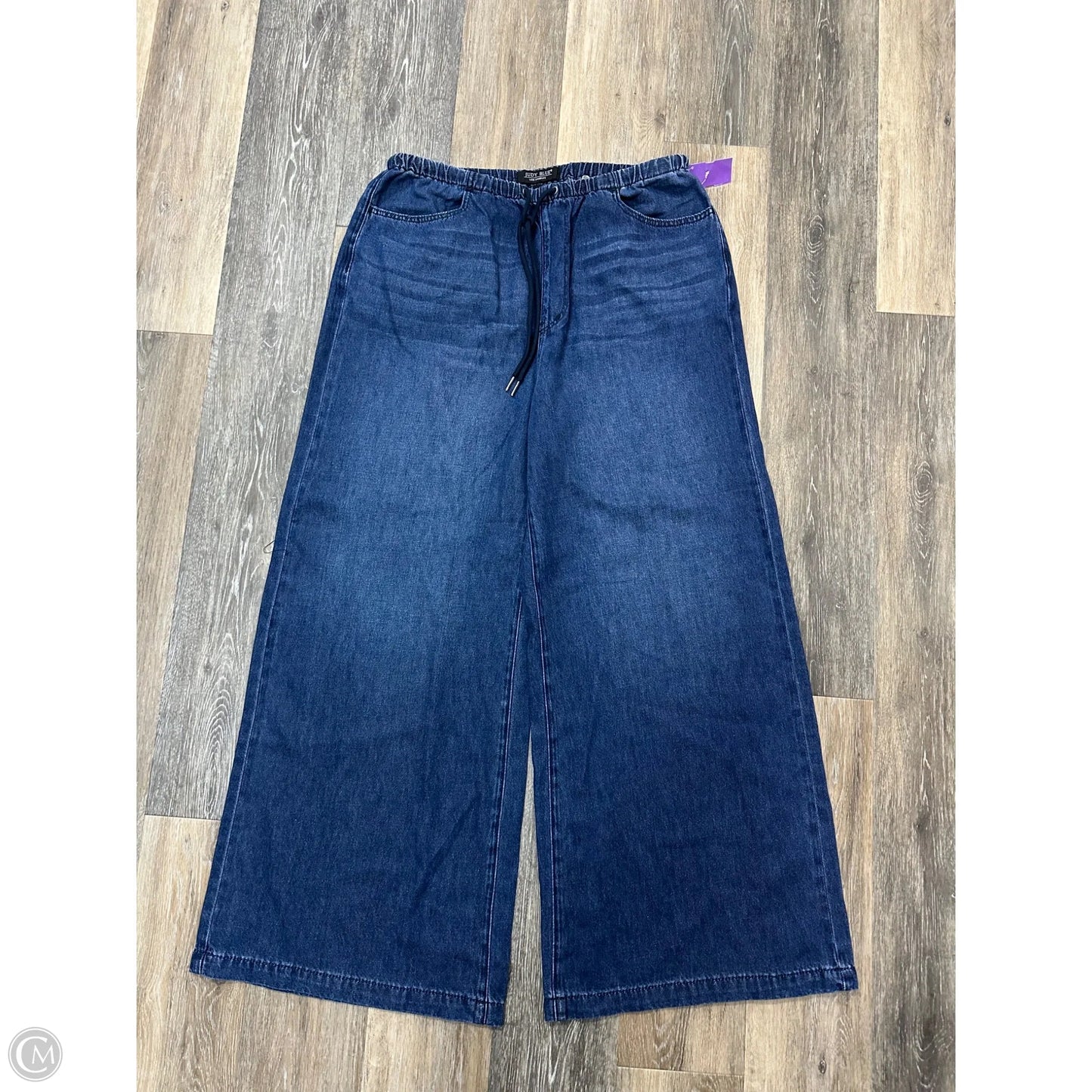 Jeans Wide Leg By Judy Blue In Blue Denim, Size: 10