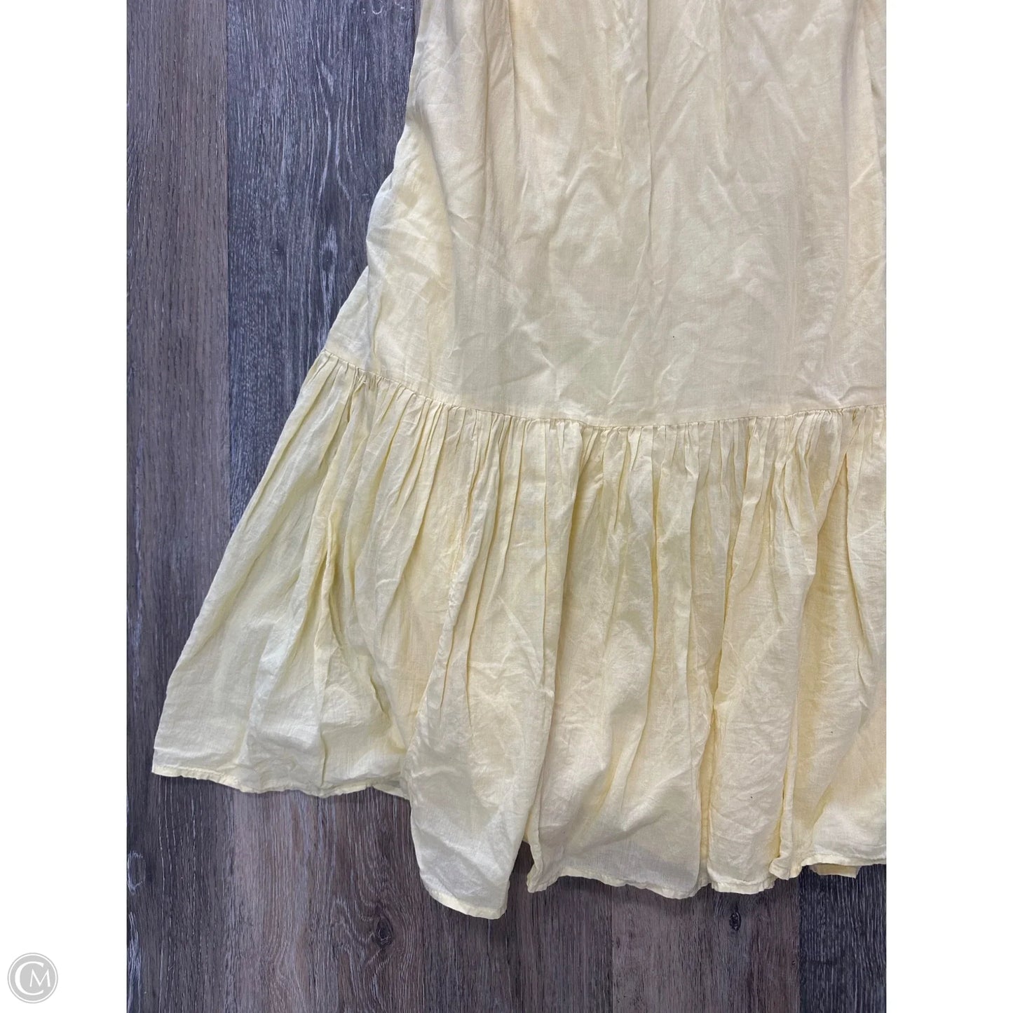 Dress Casual Maxi By Abercrombie And Fitch In Yellow, Size: L Tall
