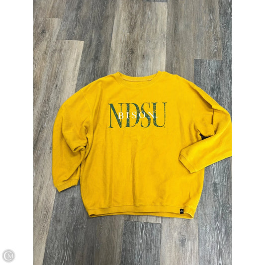 Sweatshirt Crewneck By GAMEDAY Social In Yellow, Size: L