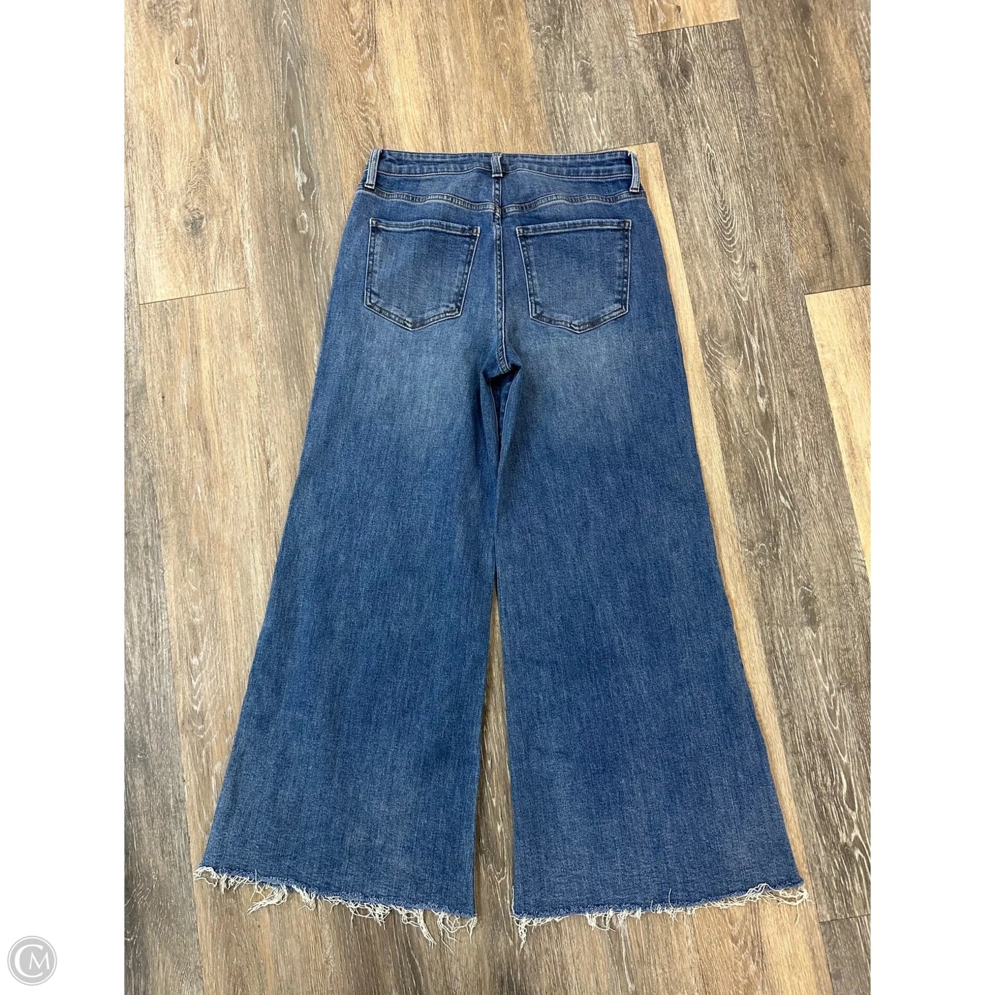 Jeans Wide Leg By Kut In Blue Denim, Size: 4