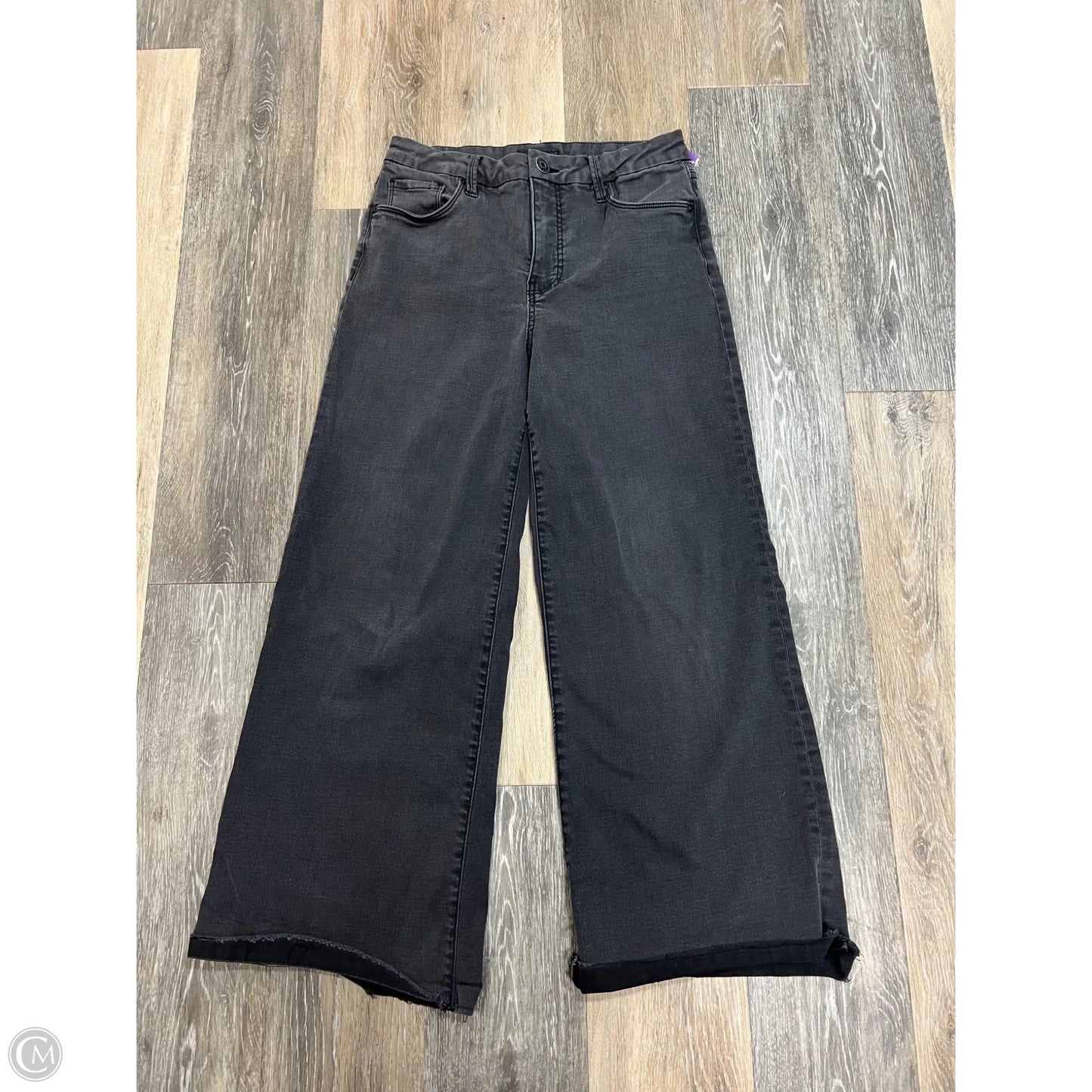 Jeans Wide Leg By Kut In Grey Denim, Size: 8