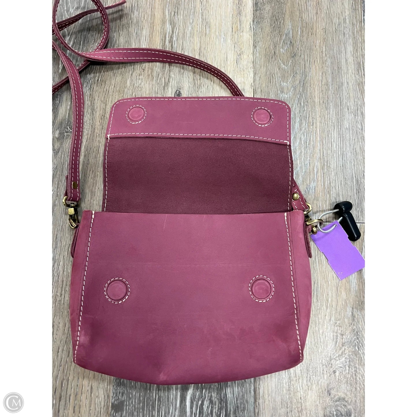 Crossbody Leather By Portland Leather, Size: Medium
