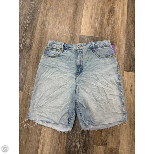 Shorts By Good American In Blue Denim, Size: 8