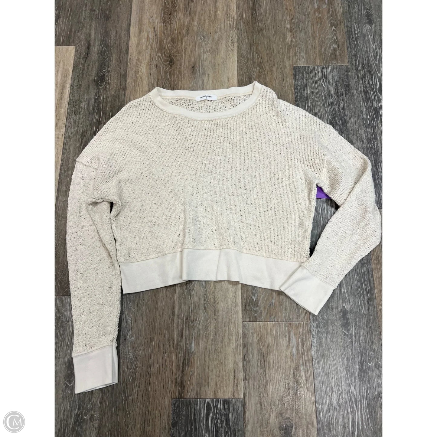 Sweater By Perfect White Tee In Cream, Size: Xs