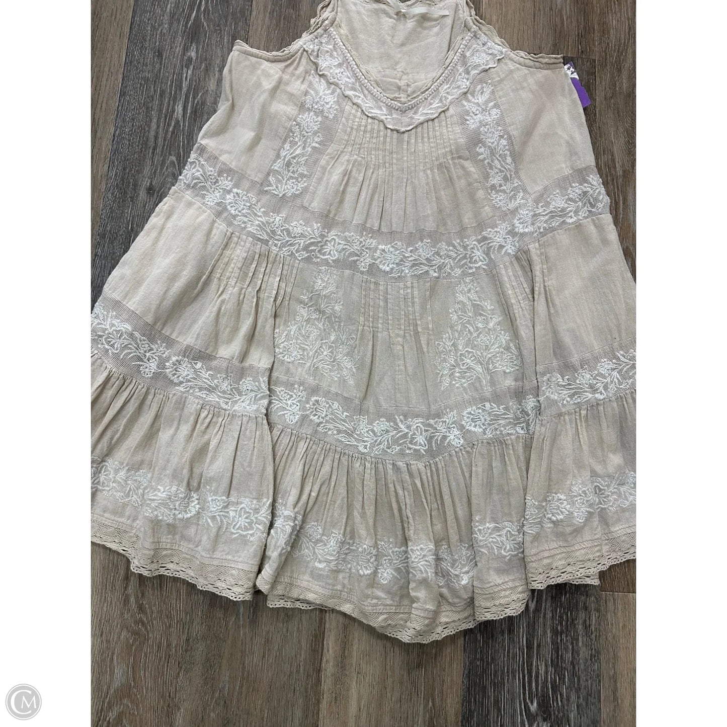 Dress Casual Short By Anthropologie In Tan, Size: S