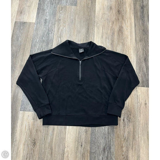 Athletic Sweatshirt Collar By Danskin In Black, Size: M