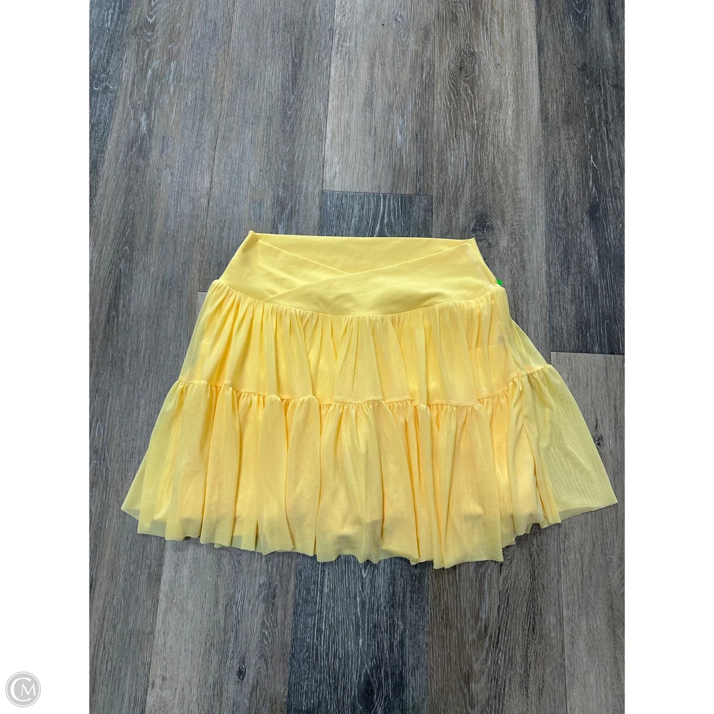 Athletic Skort By Blogilates In Yellow, Size: M