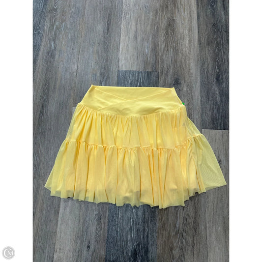 Athletic Skort By Blogilates In Yellow, Size: M