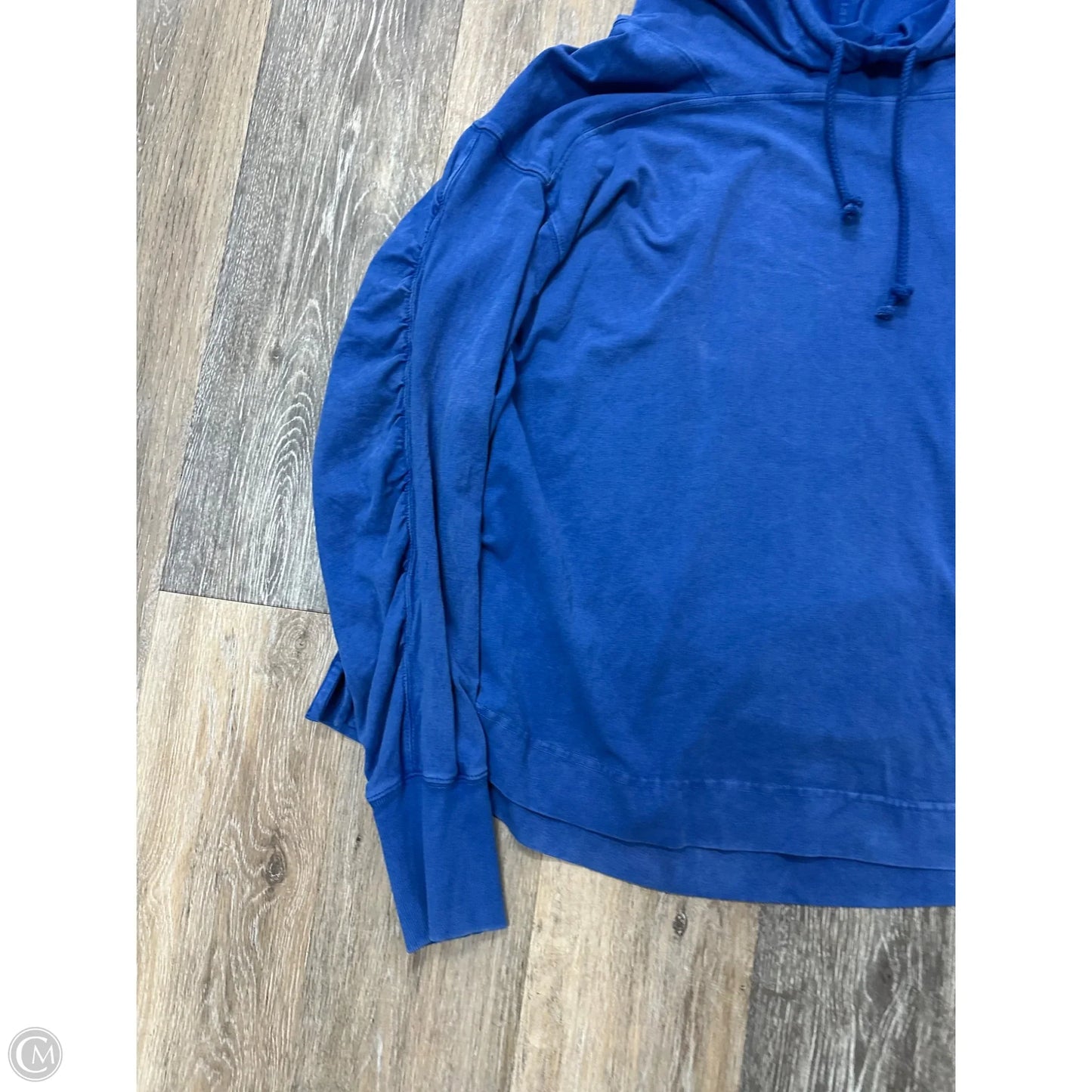 Athletic Top Long Sleeve Hoodie By Free People In Blue, Size: S