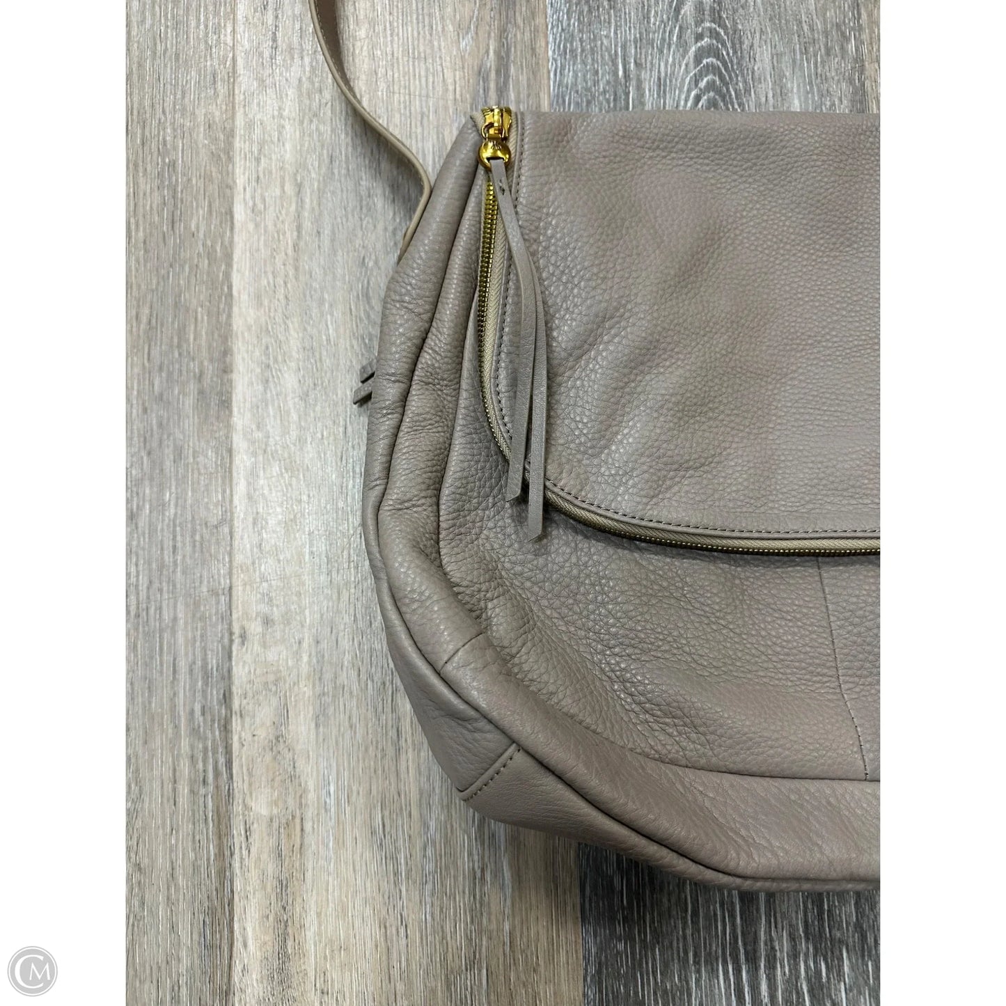 Handbag Leather By Hobo Intl, Size: Large