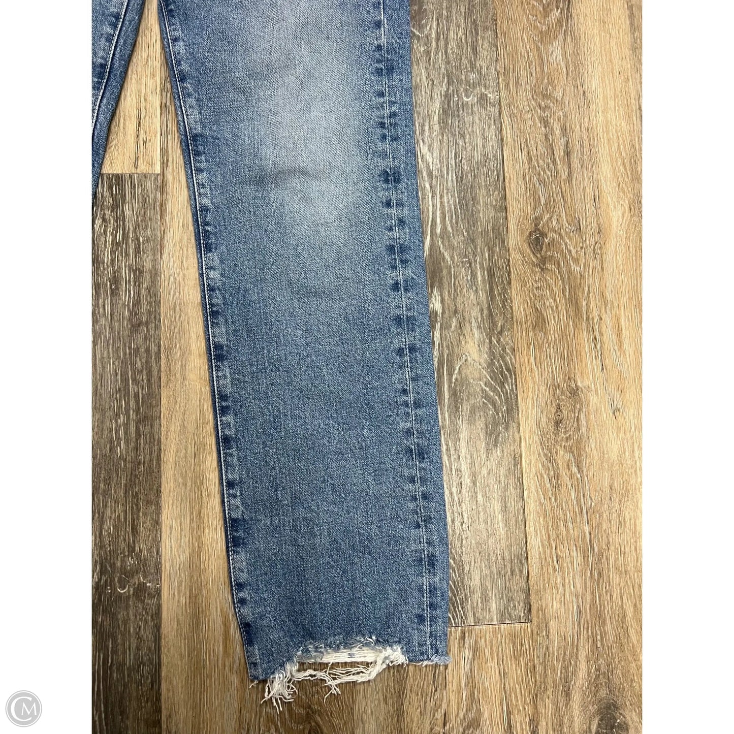 Jeans Straight By Adriano Goldschmied In Blue Denim, Size: 4