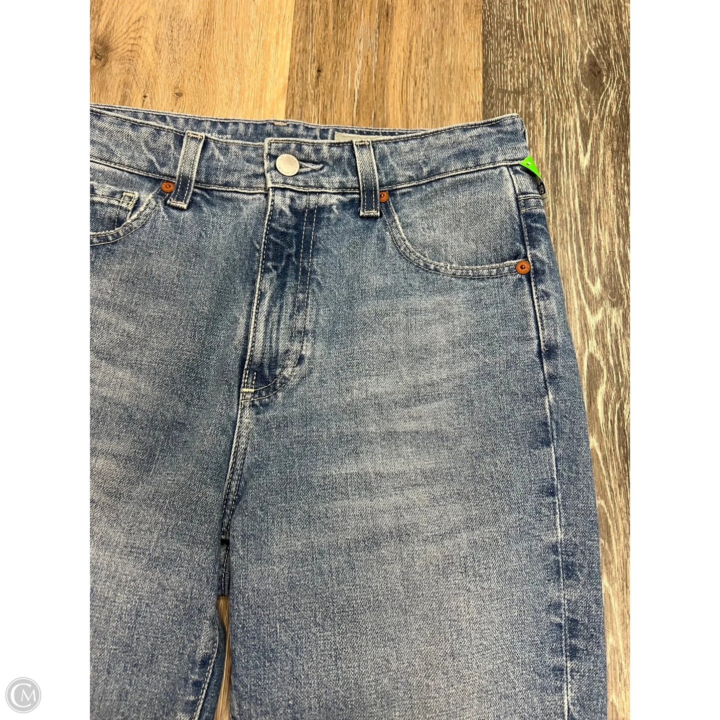 Jeans Straight By Adriano Goldschmied In Blue Denim, Size: 4