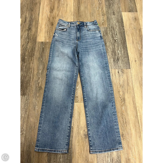 Jeans Wide Leg By Kut In Blue Denim, Size: 0