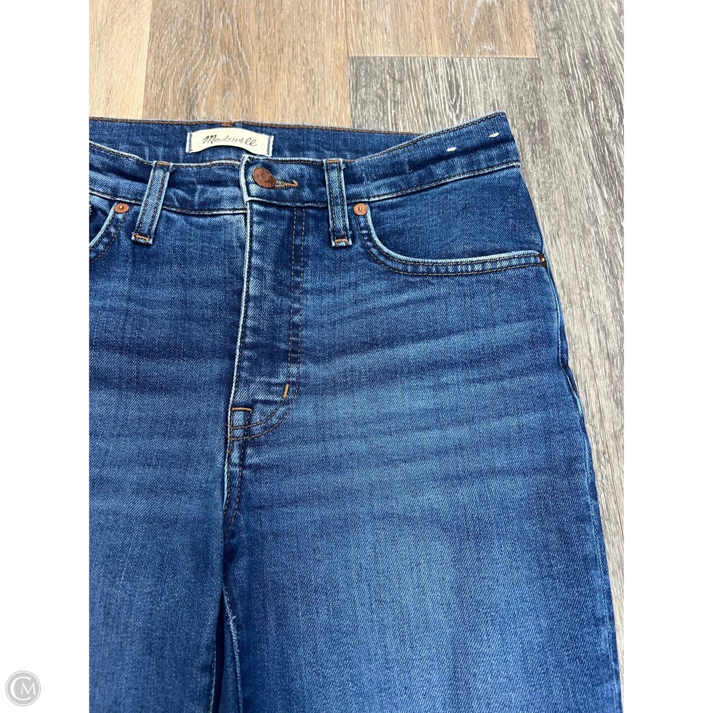 Jeans Boot Cut By Madewell In Blue Denim, Size: 4/27