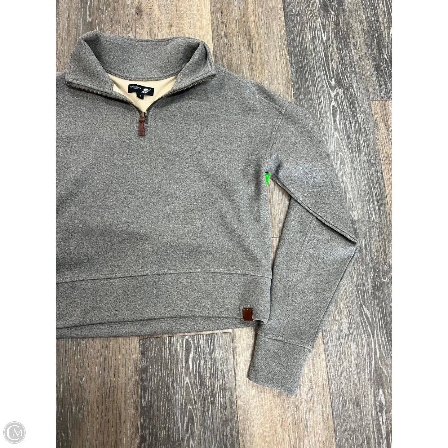 Athletic Sweatshirt Collar By Fundamental Coast In Grey, Size: S