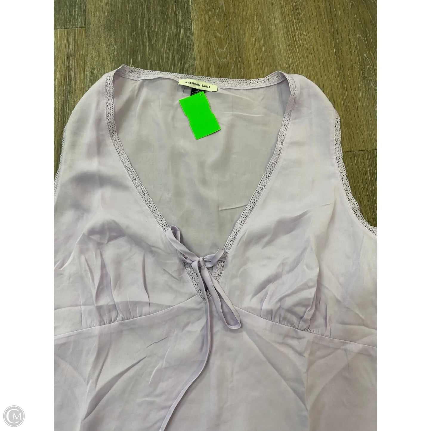 Top Sleeveless By American Eagle In Purple, Size: L