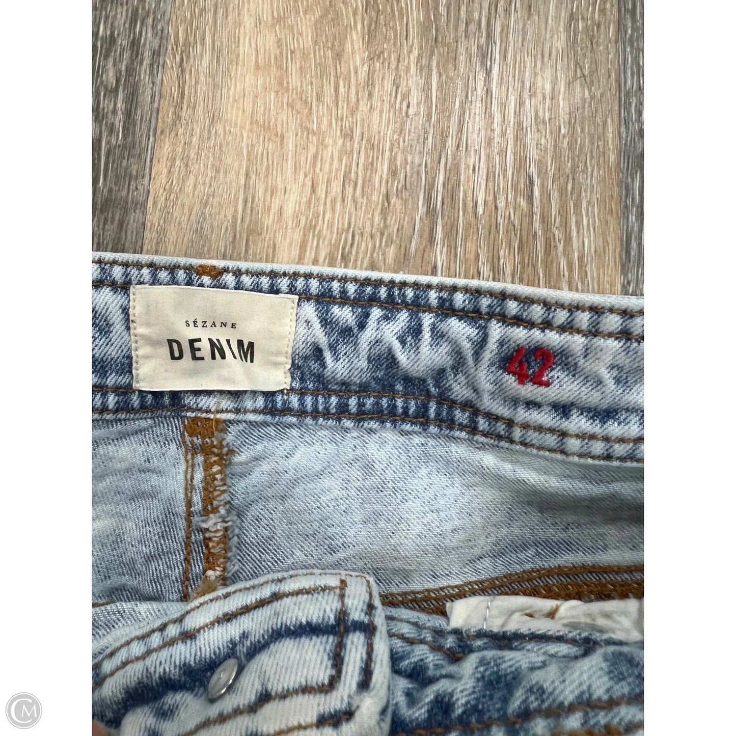 Jeans Wide Leg By Sezane In Blue Denim, Size: 10 (42)