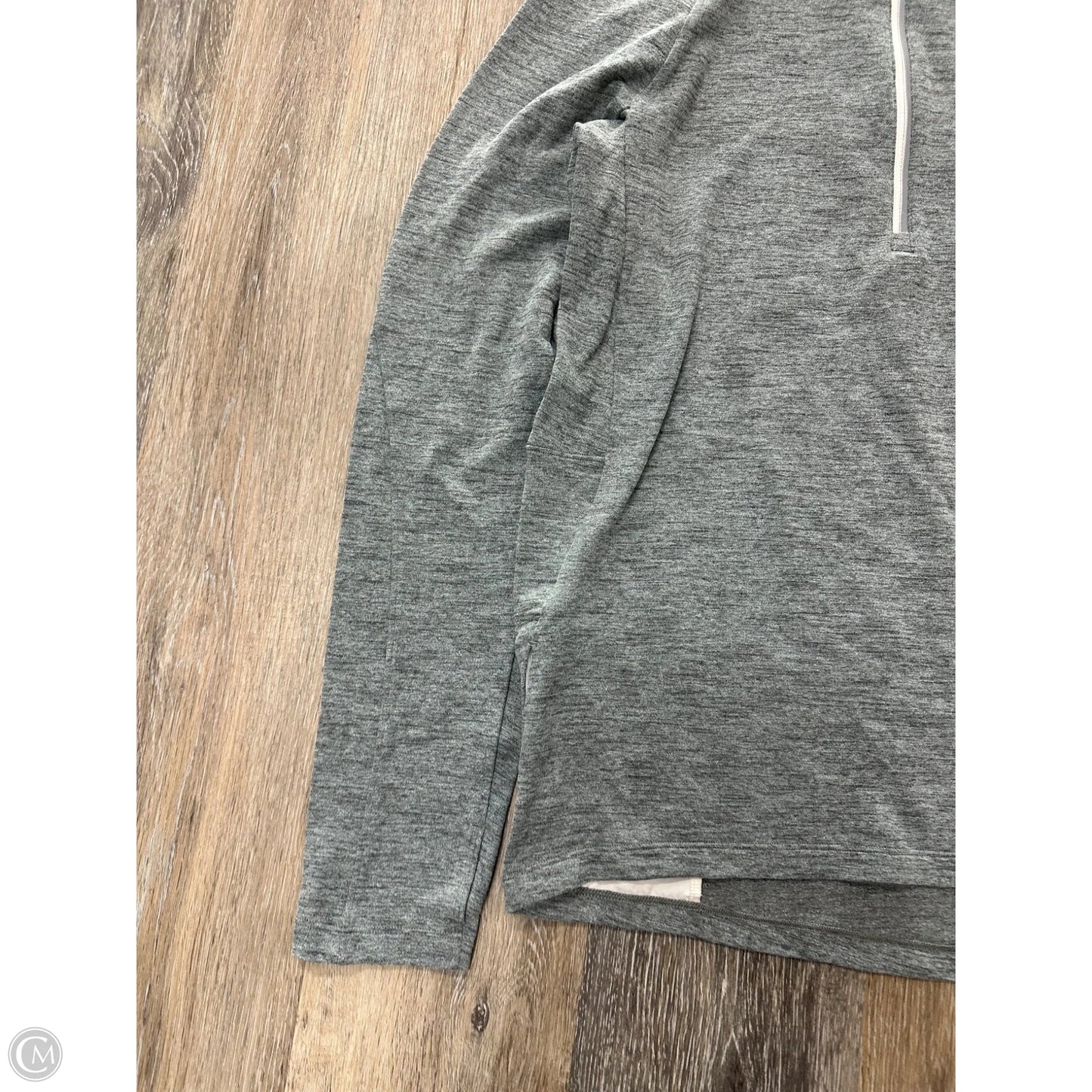 Athletic Top Long Sleeve Collar By Lululemon In Blue, Size: S