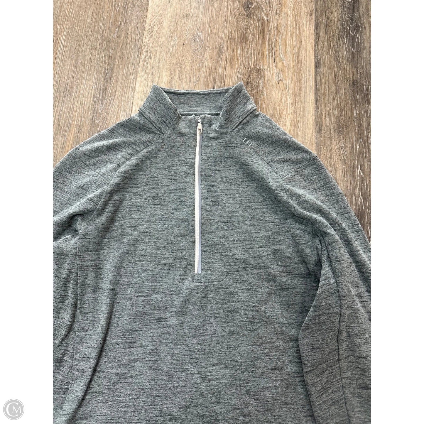 Athletic Top Long Sleeve Collar By Lululemon In Blue, Size: S