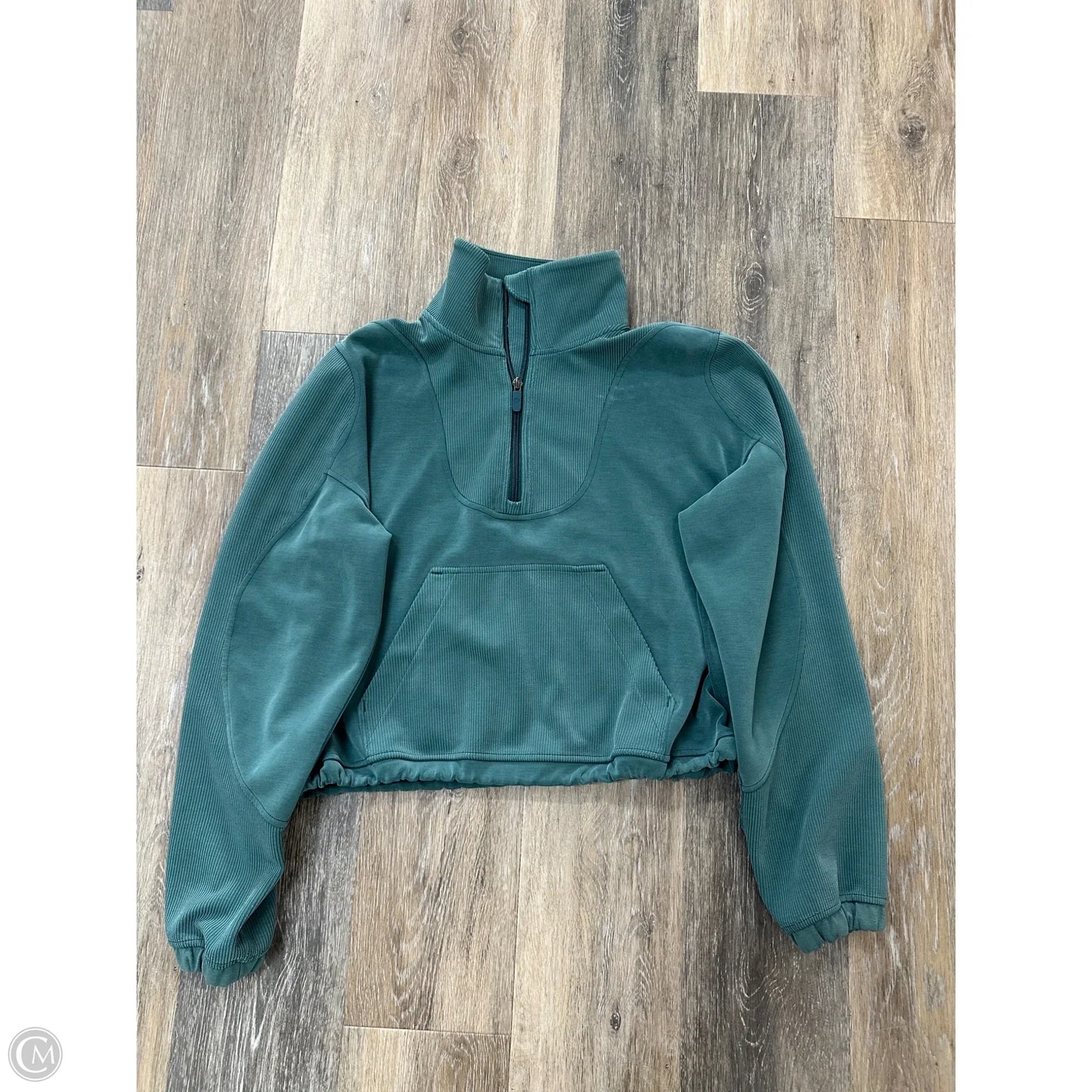 Athletic Sweatshirt Collar By Lululemon In Green, Size: 6