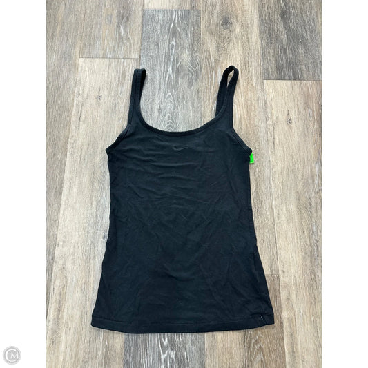 Athletic Tank Top By Nike Apparel In Black, Size: Xs