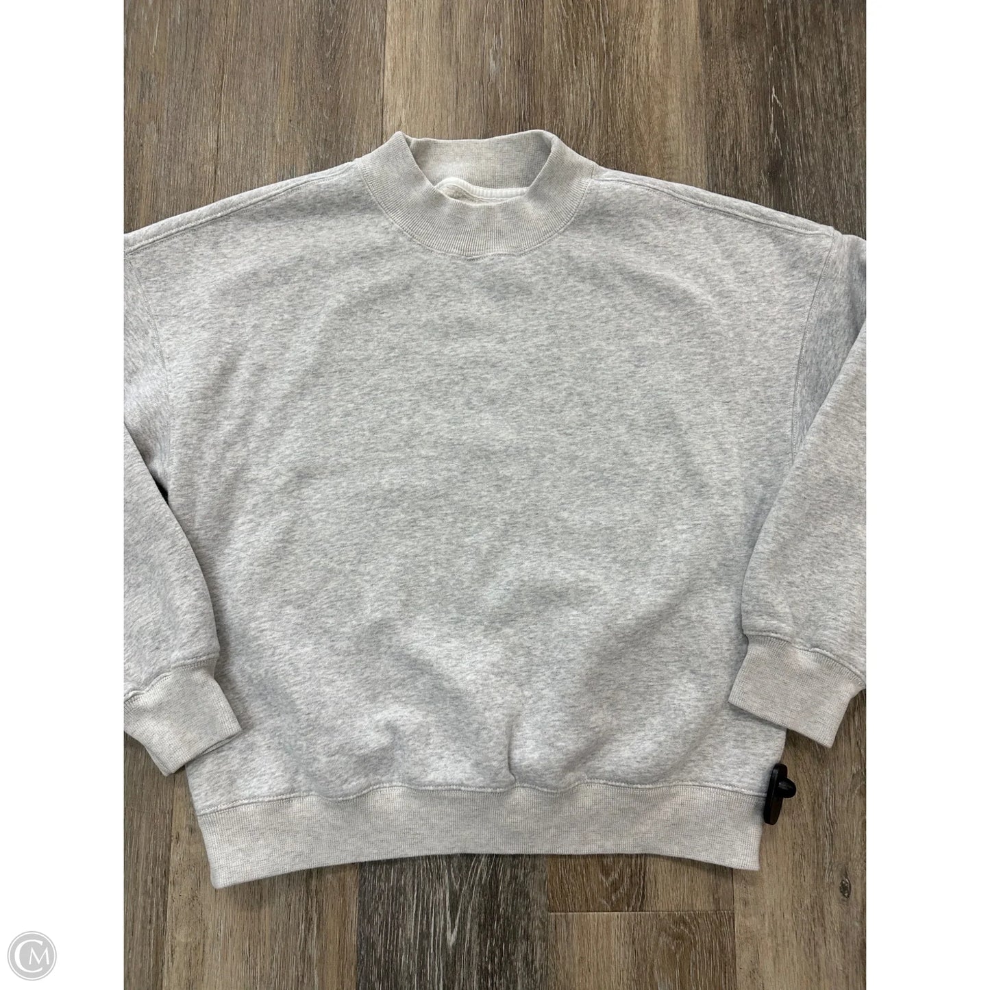 Sweatshirt Crewneck By Abercrombie And Fitch In Grey, Size: M