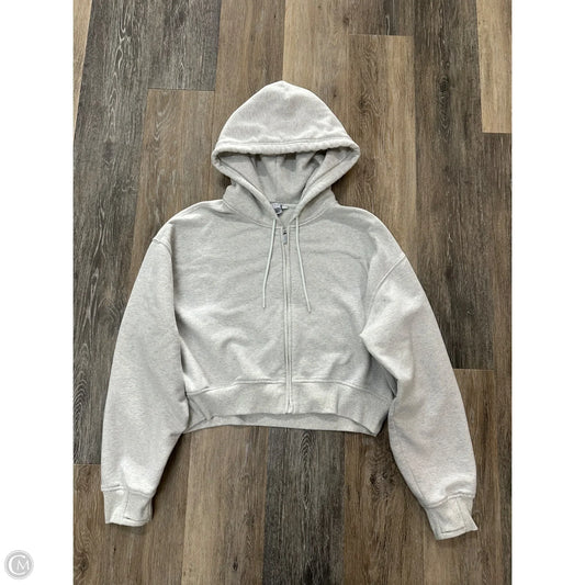Athletic Sweatshirt Hoodie By Athleta In Grey, Size: M