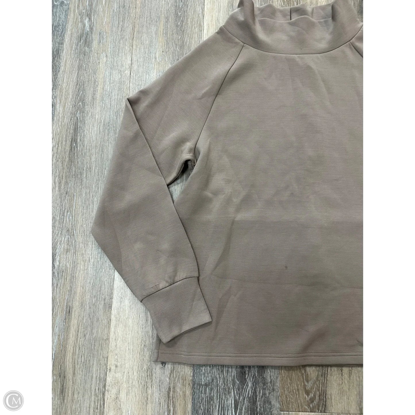 Athletic Sweatshirt Collar By Varley In Brown, Size: S